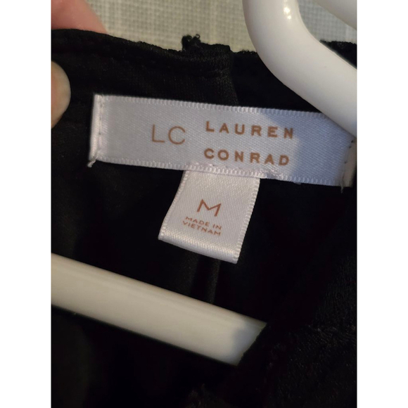 Women's LC Lauren Conrad Top Size M Black - Picture 5 of 7